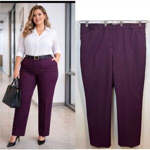 Chico's Dress Pants Women's Size 20R (4) Plum Work Office Career